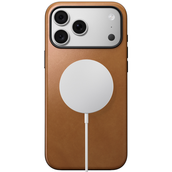 Nomad Modern Leather iPhone 18 Pro hoesje tan