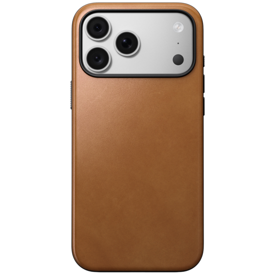 Nomad Modern Leather iPhone 18 Pro hoesje tan