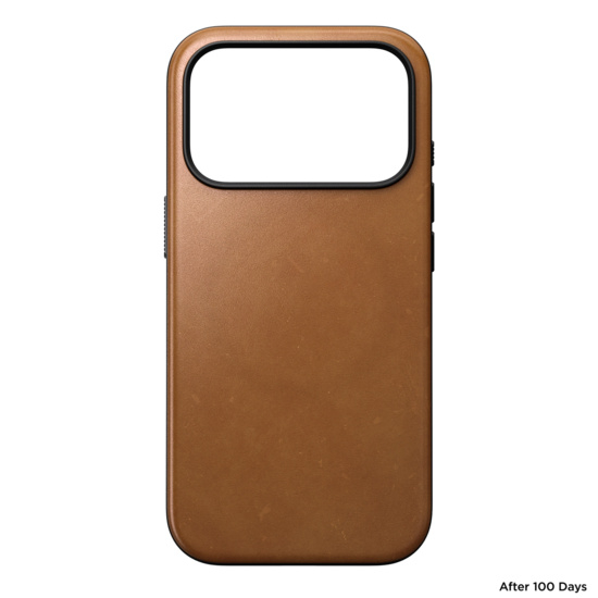 Nomad Modern Leather iPhone 18 Pro hoesje tan