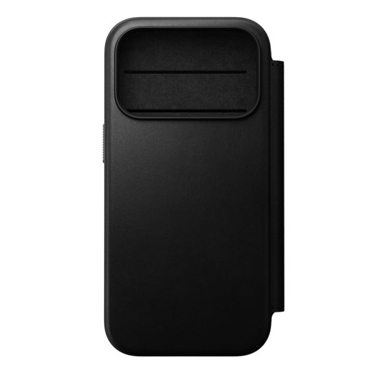 Nomad Modern Leather Folio iPhone 18 Pro hoesje zwart