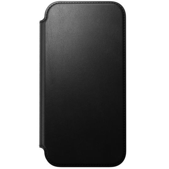 Nomad Modern Leather Folio iPhone 18 Pro hoesje zwart