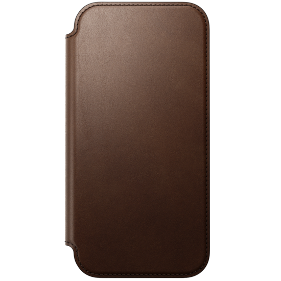 Nomad Modern Leather Folio iPhone 18 Pro hoesje bruin