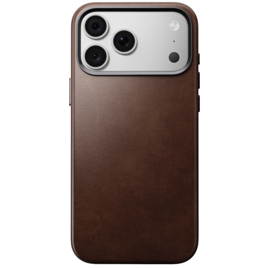 Nomad Traditional Leather Horween iPhone 18 Pro hoesje zwart