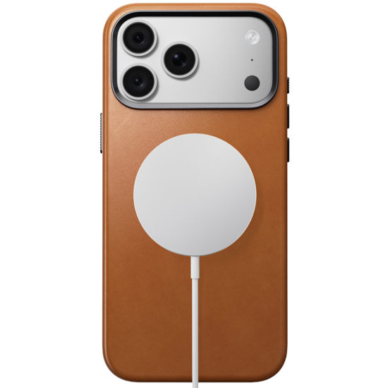 Nomad Traditional Leather Horween iPhone 18 Pro hoesje saddle bruin