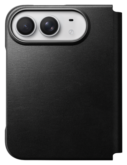 Nomad Traditional Leather Folio iPhone Duo hoesje zwart