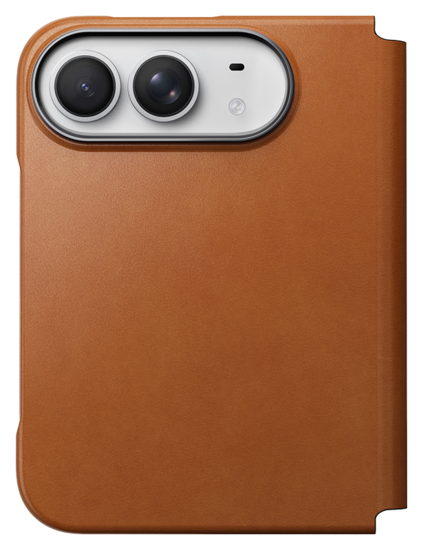 Nomad Traditional Leather Folio iPhone Duo case saddle brown