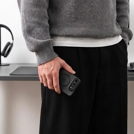 TechProtection MagSafe iPhone Duo hoesje zwart