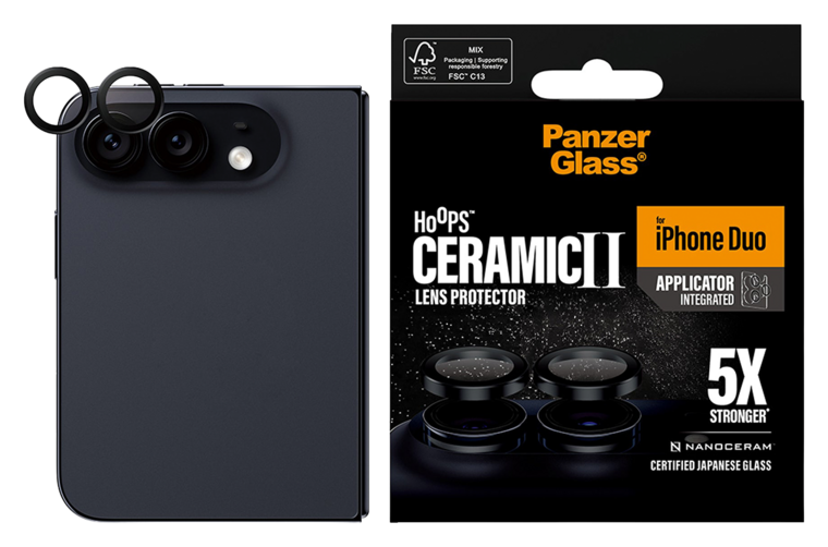 PanzerGlass Hoops Ceramic iPhone Ultra lens screenprotector