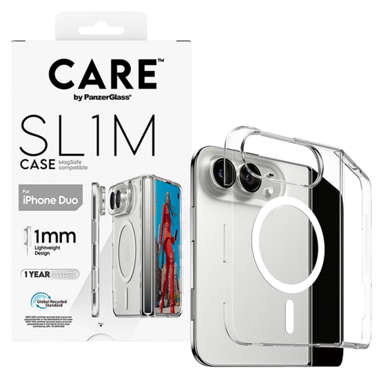 PanzerGlass CARE Slim MagSafe iPhone Ultra hoesje transparant