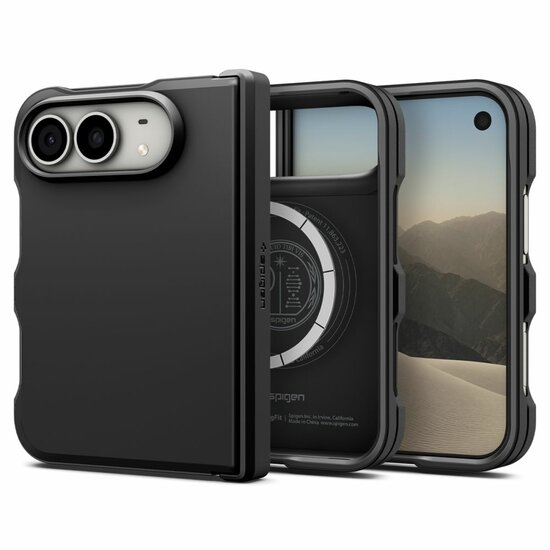 Spigen Tough Armor Pro MagSafe iPhone&nbsp;Duo hoesje zwart
