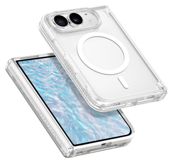 LAUT Fizz Crystal MagSafe iPhone Duo hoesje transparant