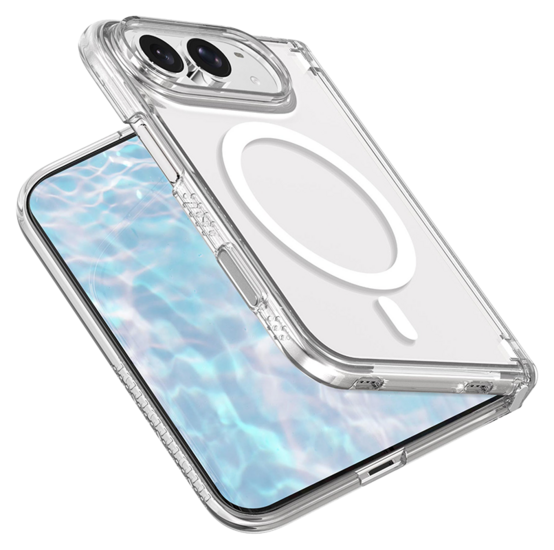 LAUT Fizz Crystal MagSafe iPhone Duo hoesje transparant