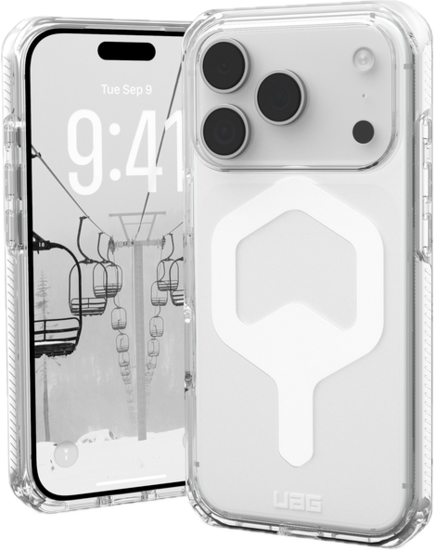 UAG Plyo MagSafe iPhone 17 Pro hoesje doorzichtig wit