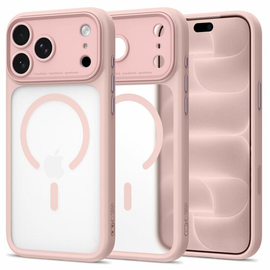 TechProtection Peak CC MagSafe iPhone 18 Pro Max hoesje roze
