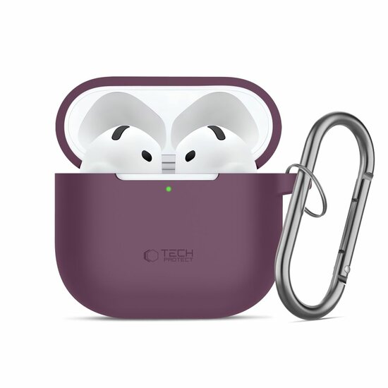 TechProtection siliconen&nbsp;AirPods 5 / AirPods 4 hoesje burgundy