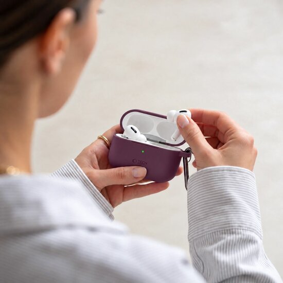 TechProtection Silicone AirPods Pro 3 hoesje burgundy
