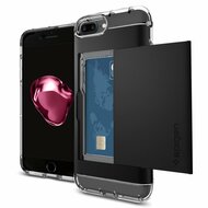 Spigen Crystal Wallet iPhone 7 Plus hoes Zwart