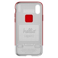 Spigen Classic C1 iPhone X hoesje Ruby Rood