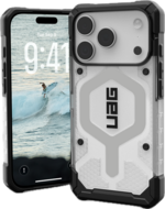 UAG Pathfinder MagSafe iPhone 17 Pro hoesje doorzichtig zilver