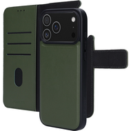 Mobiparts leren 2 in 1 Wallet iPhone 17 Pro Max hoesje groen