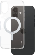 PanzerGlass CARE met kickstand iPhone 16 Plus hoesje zilver