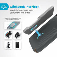 Speck Presidio 2 Grip Clicklock iPhone 16 Pro hoesje grijs