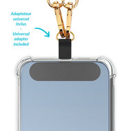 Zanae Mineral telefoon draagkoord ketting bruin