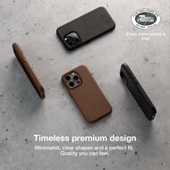 Woodcessories Bio leren MagSafe iPhone 16 Pro Max hoesje zwart