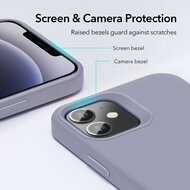 ESR Cloud silicone iPhone 12 mini hoesje Paars