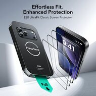 ESR UltraFit Tempered Glass iPhone 17 Pro screenprotector 2 pack