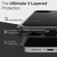 Raptic Defense Lux iPhone 12 mini hoesje Carbon