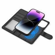 TechProtection MagSafe 2 in 1 wallet iPhone 16 hoesje zwart