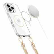 Tech Protection MagSafe iPhone 16 Pro Max hoesje met koord zwart &amp; beige
