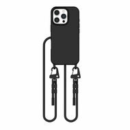 Tech Protection iPhone 16 Pro Max hoesje met koord zwart