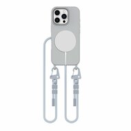 TechProtection iPhone 16 Pro Max hoesje met koord grijs