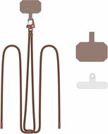 TechProtection Rope universeel draagkoord voor elke telefoon bruin