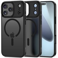 TechProtection Hybrid MagSafe iPhone 17 Pro Max hoesje mat zwart
