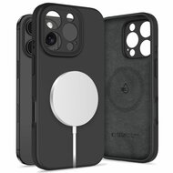 TechProtection Siliconen MagSafe iPhone 16 Pro hoesje zwart