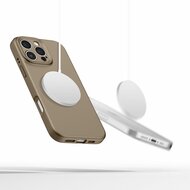 TechProtection Siliconen MagSafe iPhone 16 Pro Max hoesje bruin