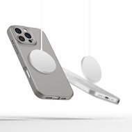 TechProtection Siliconen MagSafe iPhone 16 Pro Max hoesje grijs