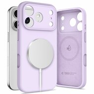 TechProtection Silicone MagSafe iPhone 17 Pro Max hoesje paars