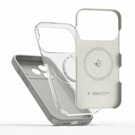 TechProtection Silicone MagSafe iPhone 17 Pro Max hoesje grijs
