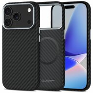 TechProtection Carbon MagSafe iPhone 17 Pro Max hoesje zwart