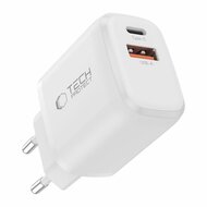 TechProtection USB-C 2 poort oplader 20 watt met USB-C kabel