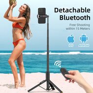 TechProtection Bluetooth Selfie stick / Tripod zwart