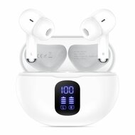 TechProtection UltraBoost Pro Earphone draadloze bluetooth oordopjes wit