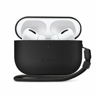 TechProtection Leather AirPods Pro 3 hoesje zwart