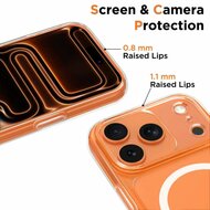 TechProtection Hybrid MagSafe iPhone 17 Pro Max hoesje transparant met camera control