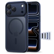 TechProtection Hybrid MagSafe iPhone 17 Pro hoesje blauw met camera control