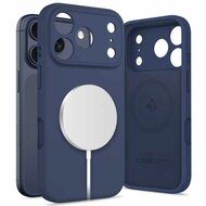 TechProtection Silicone MagSafe iPhone 17 Pro Max hoesje blauw